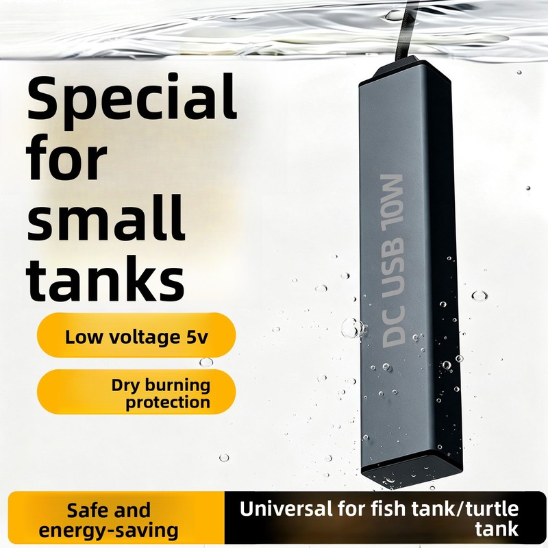 Aquarium Fish In Bowl - USB Mini Akvaryum Isıtıcısı 10W-304 Paslanmaz