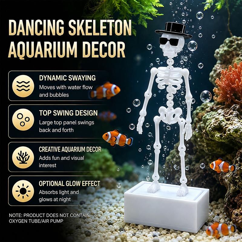 Aquarium Fish Diseases - Komik Dans Eden İskelet Akvaryum Hava