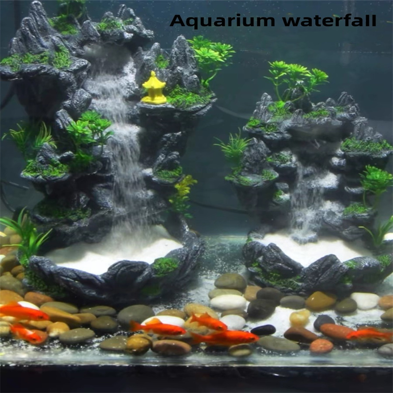 Aquarium Fish Games - Akvaryum Quicksand şelale DIY simülasyon Rockery