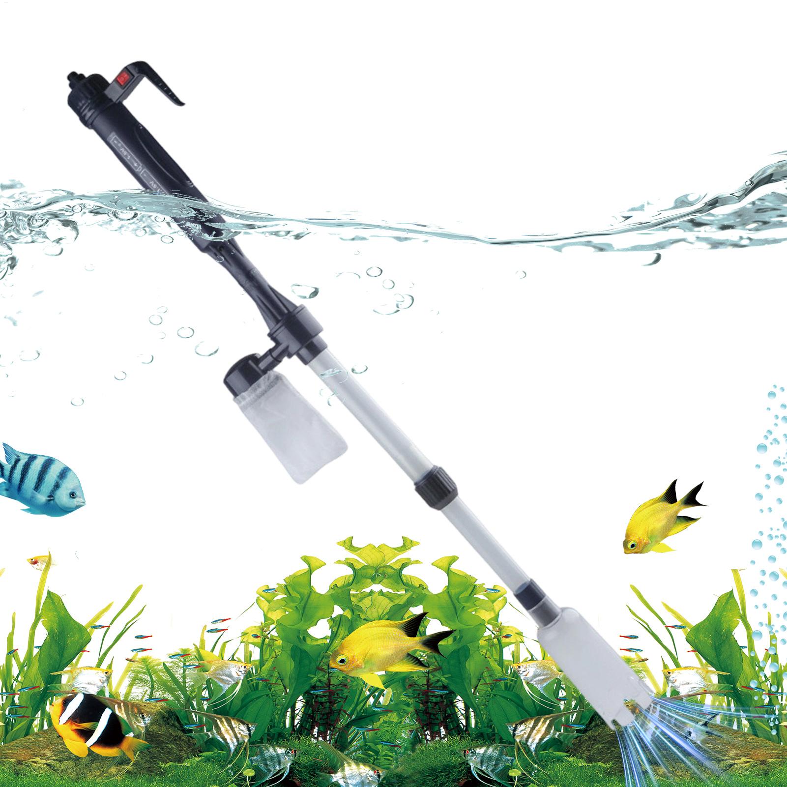 Gravel Vacuum Cleaner - Akvaryum Vakum Ayarlanabilir Teleskopik USB Taşınabilir