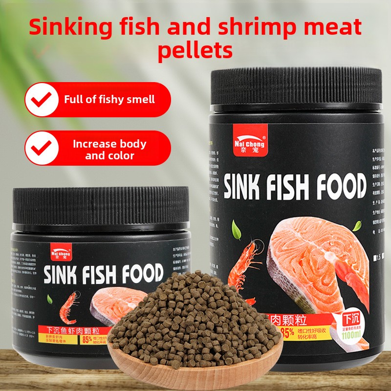 Aquarium Fish Vitamin - Nai chong Et Proteinli Batan Peletler,