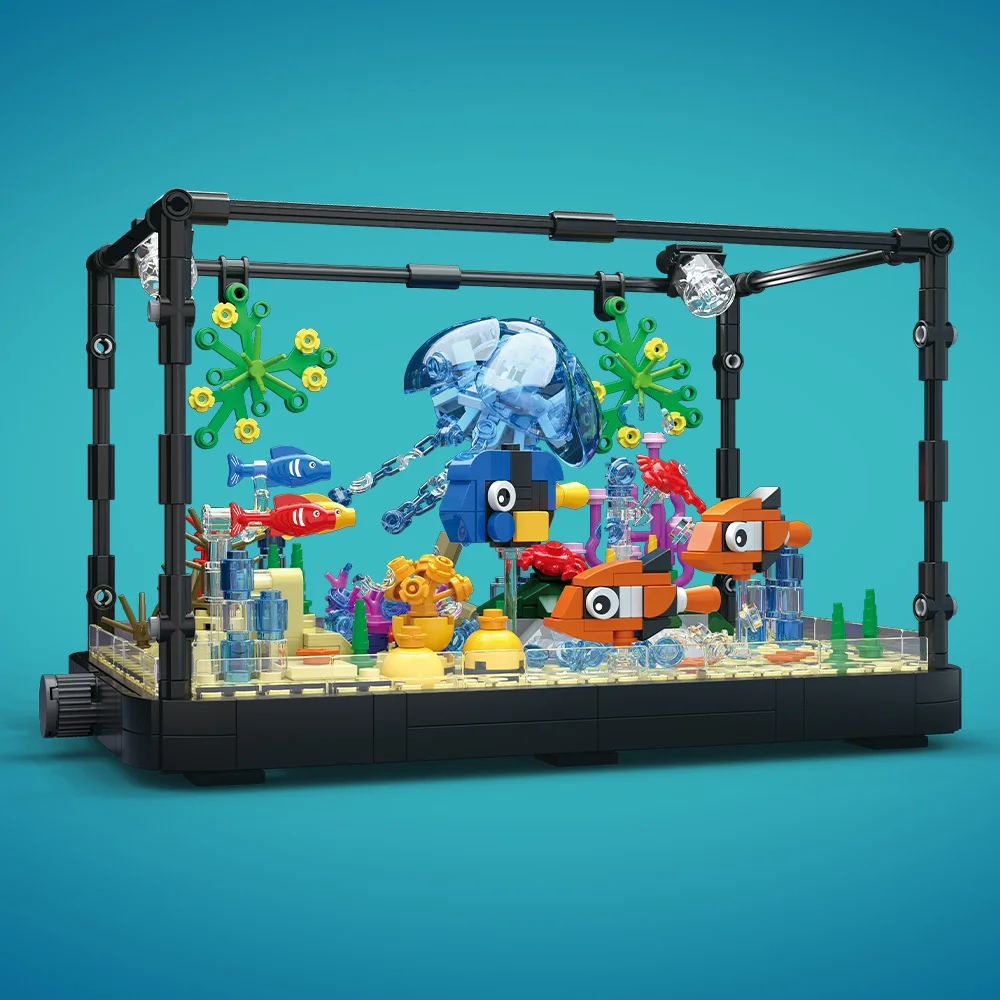 Işıklı Balık Tankı Yapım Blokl - Aquarium Fish Games incelemesi ve fiyatı