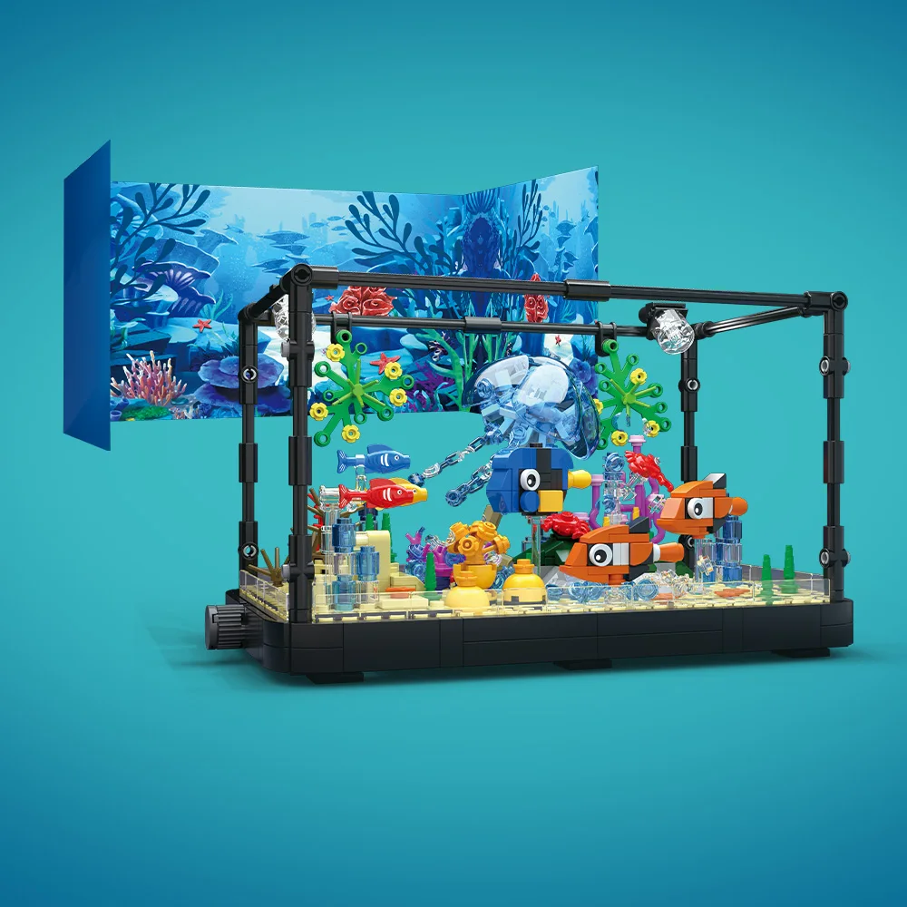 Işıklı Balık Tankı Yapım Blokl - Aquarium Fish Games incelemesi ve fiyatı