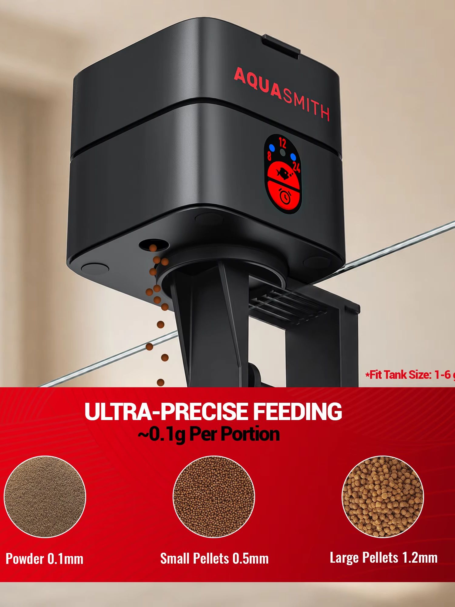 AQUASMITH Otomatik Balık Besle - Aquarium Fish Feeder Automatic incelemesi ve fiyatı