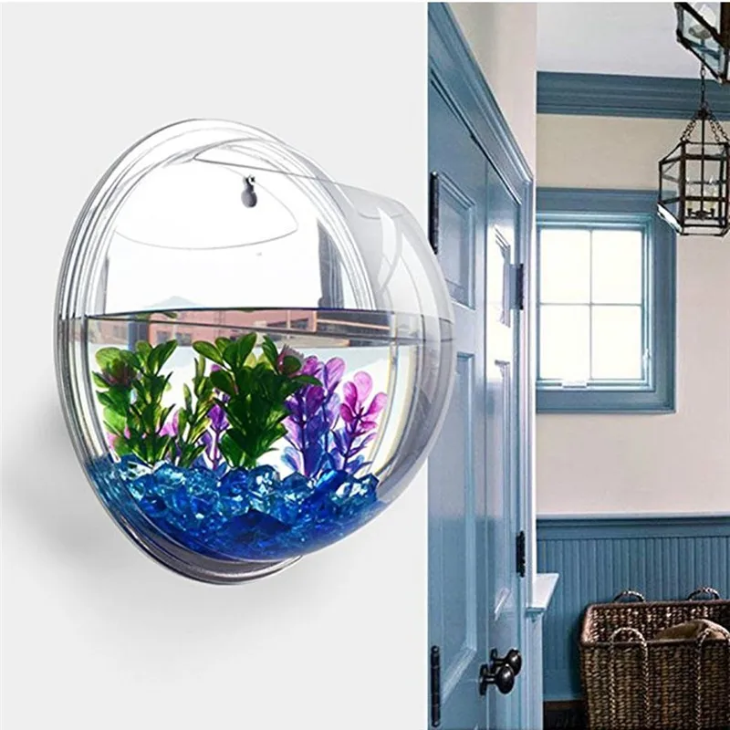 Şeffaf akrilik asılı duvar akv - Aquarium Fish In Bowl incelemesi ve fiyatı