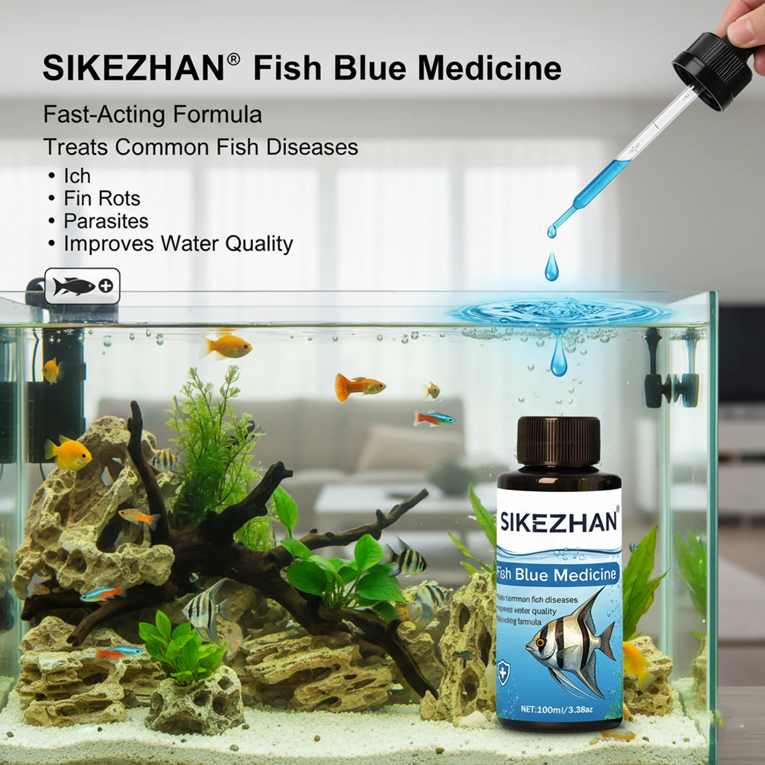 500 ml Metilen Mavi Solüsyon A - Aquarium Fish Diseases incelemesi ve fiyatı